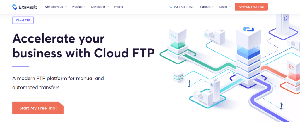 ExaVault Cloud FTP Website